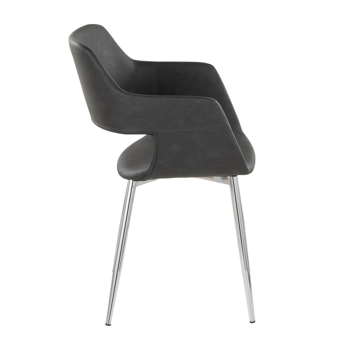 Margarite - Dining / Accent Chair - Chrome Metal (Set of 2)