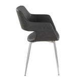 Margarite - Dining / Accent Chair - Chrome Metal (Set of 2)