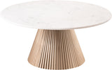 Cindra - Genuine Marble Top And Iron Base Table