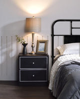 Jabir - Accent Table - Black & Silver