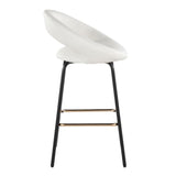 Posh - Fixed-Height Counter Stool (Set of 2) - Black Metal