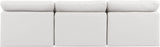 Indulge - Faux Leather 3 Seat Modular Armless Sofa