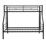 Twin Over Full Bunk Bed With Large Under-Bed Storage - Black