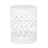 Outdoor Metal Large End Table, Modern Design