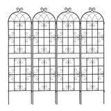 Metal Garden Rustproof Trellis For Climbing Plants Outdoor Flower Support