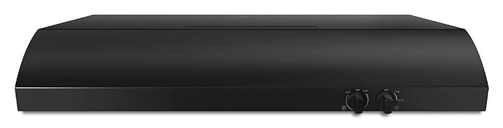 Whirlpool UXT4230ADB black range hood angle