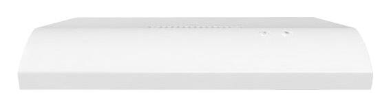 Whirlpool UXT2030ADW white range hood front view