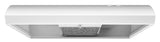 Whirlpool UXT2030ADW white range hood angle