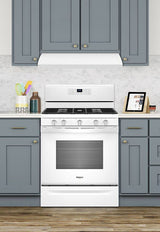 Whirlpool UXT3030ADW white range hood view