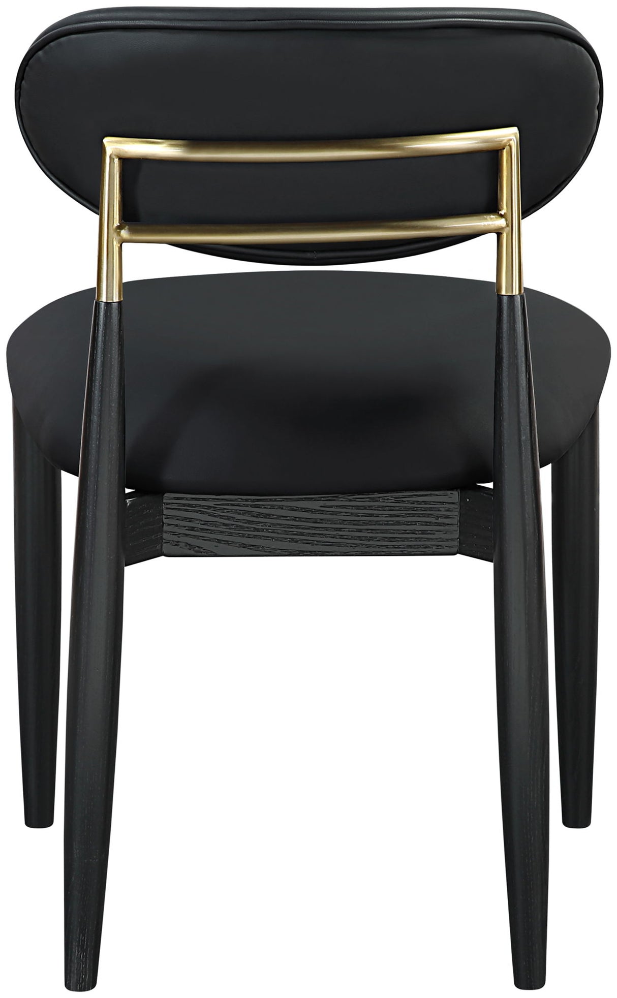 Riccio - Dining Side Chair (Set of 2) - Black And Gold Frame