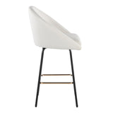 Matisse - Fixed-Height Counter Stool (Set of 2) - Black Metal