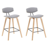Fox - Swivel Counter Height Stool - Light Brown