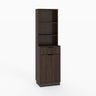 Tall Narrow Fluted Storage Cabinet With Trash Bin Compartment For Kitchen (Trash Can Not Included)