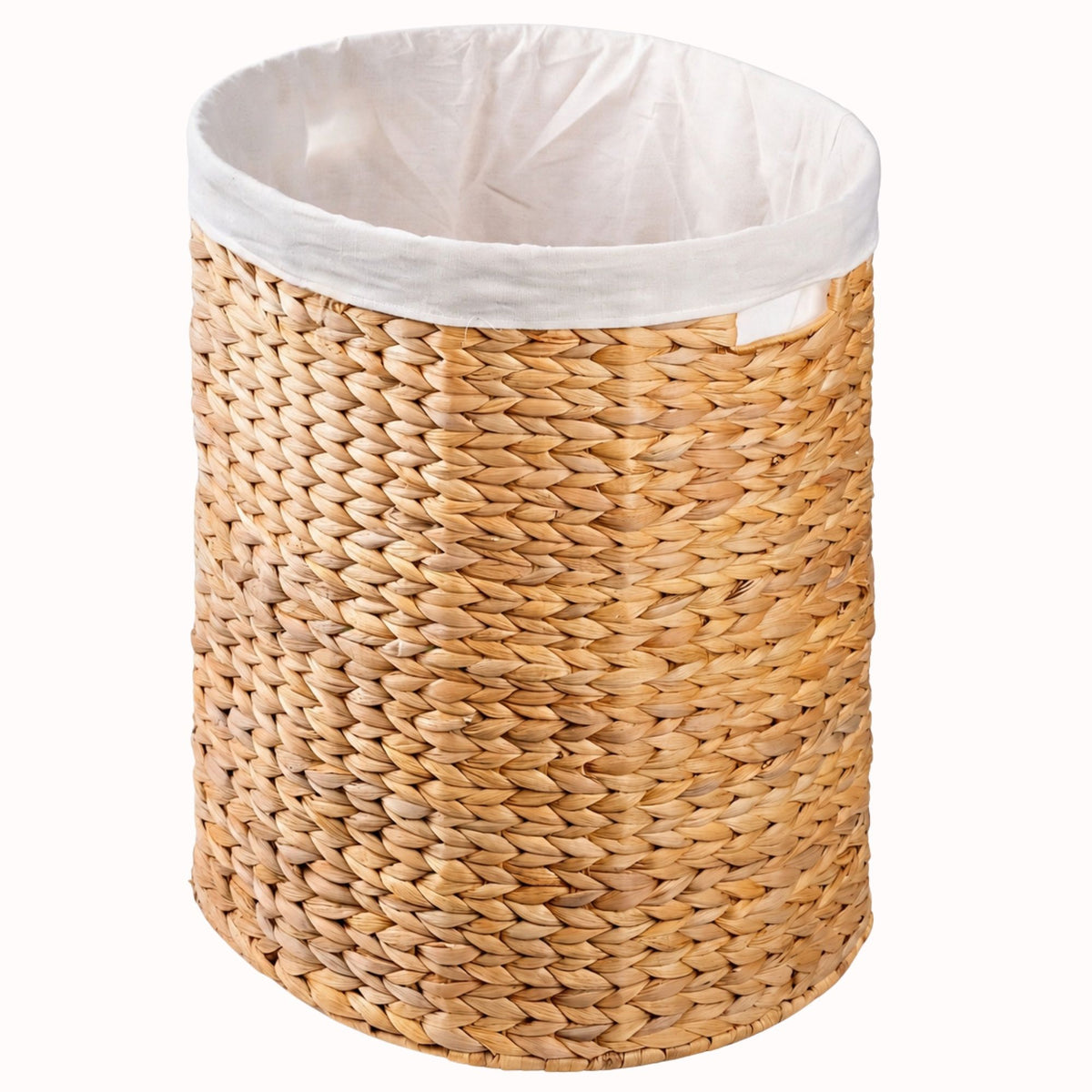 Ludmila - Full Oval Laundry Hamper - Light Brown