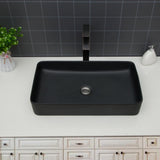 Modern Ceramic Rectangular Bathroom Vessel Sink With European Design