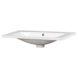 Single Bathroom Basin Sink, Vanity Top Only With 3 Faucet Holes