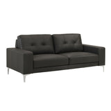 Faelin - Leather Sofa With Tufted Back
