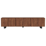 Trask - Wood TV Stand Media Console - Mango Brown