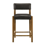 Bennet - Modern Wood Counter Height Kitchen Bar Stool