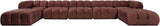 Orin - 7 Piece Modular Sectional (3 Modular Chairs, 2 Corner Chairs & 2 Ottomans)