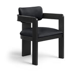 Sacha - Vegan Leather Upholstered Dining Chair With Black Base (Set of 2)