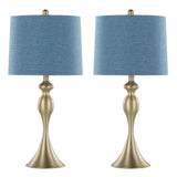 Ashland - Contemporary Metal Table Lamp (Set of 2) - Gold Metal