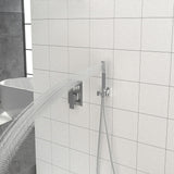 10" Square Dual Shower Head System Wall Mounted With Rough In Valve Modern Bathroom Fixture