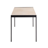 Fuji - Contemporary Dining Table - Black Metal