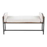 Kari - Farmhouse Bench - Brown Wood