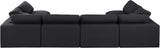 Comfy - 6 Piece Linen Modular Armless Sectional