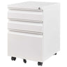 Metal Drawer Mobile File Cabinet With Lock For Home Office Organizer