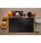 GE JEP5036DTBB - 36" Built-In Knob Control Electric Cooktop - Black