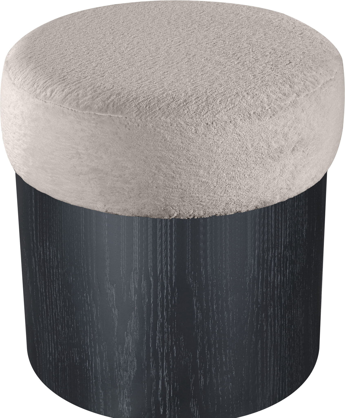 Nimes - Ottoman / Stool With Black Base