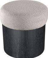 Nimes - Ottoman / Stool With Black Base