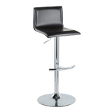 Mara - Adjustable Barstool (Set of 2) - Chrome Metal