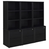 Westpark - 3 Piece Wall Unit Bookcase Set With USB