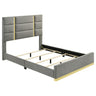 Ines - Fabric Upholstered Panel Bed