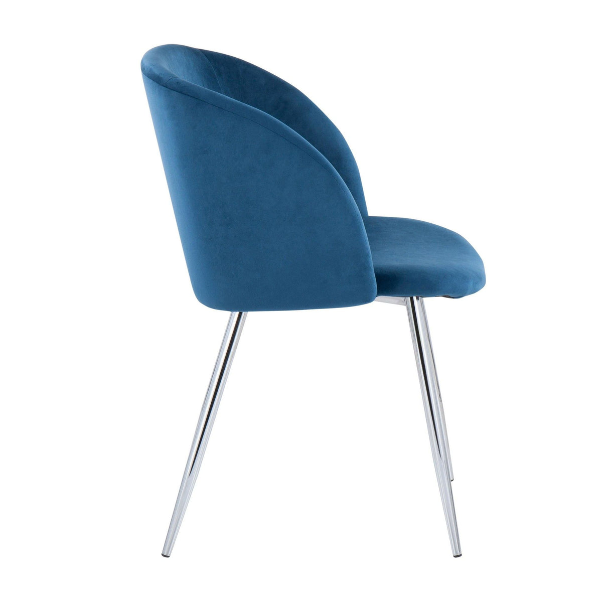 Luna - Contemporary Chair (Set of 2) - Chrome Legs