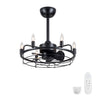 Modern Farmhouse Ceiling Fan, Adjustable Hanging