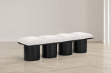 Pavilion - 4 Piece Modular Bench With Black Base