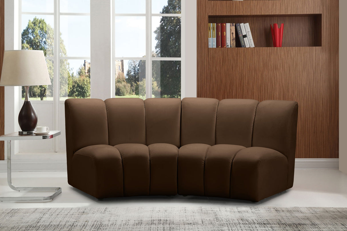 Infinity - 2 Piece Modular Sectional - Brown