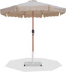 Amalfi - Aluminum Patio Umbrella - White Base / Light Brown Pole