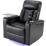 Power Recliner & Storage Arms, Cupholders, Swivel Tray Table And Cell Phone Stand