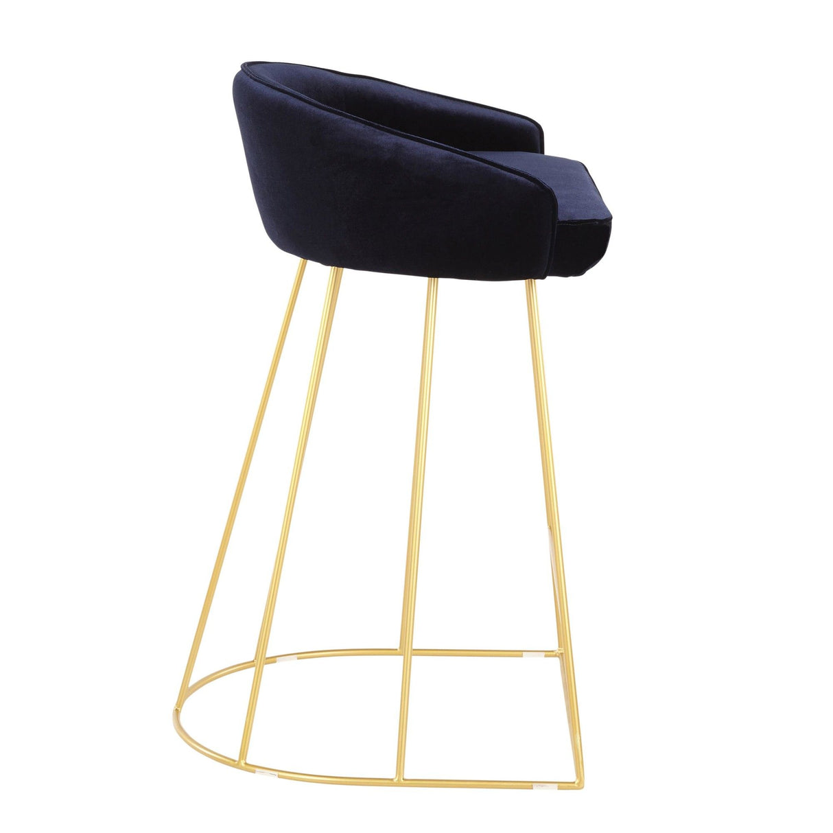 Canary - Contemporary Counter Stool (Set of 2) - Gold Grame