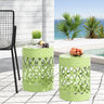 Outdoor Metal S/2 End Table