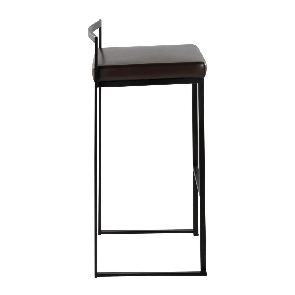 Fuji - Stackable Barstool - Black Metal