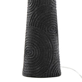 Kona - 31" Polyresin Table Lamp (Set of 2) - Matte Black Polyresin, Brass And Natural Linen Shade from Grandview Gallery