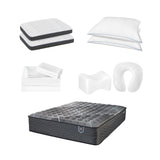 Comfort Care - Hybrid Restful Nights Firm Mattress,12 Piece Comfort Bedding Pack
