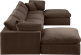 Comfy - 6 Piece Velvet Modular Double Chaise Sectional