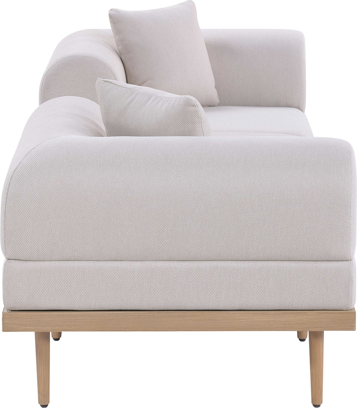 Laguna - 3 Piece 106.5" Outdoor Patio Modular Sofa With Backless Seat